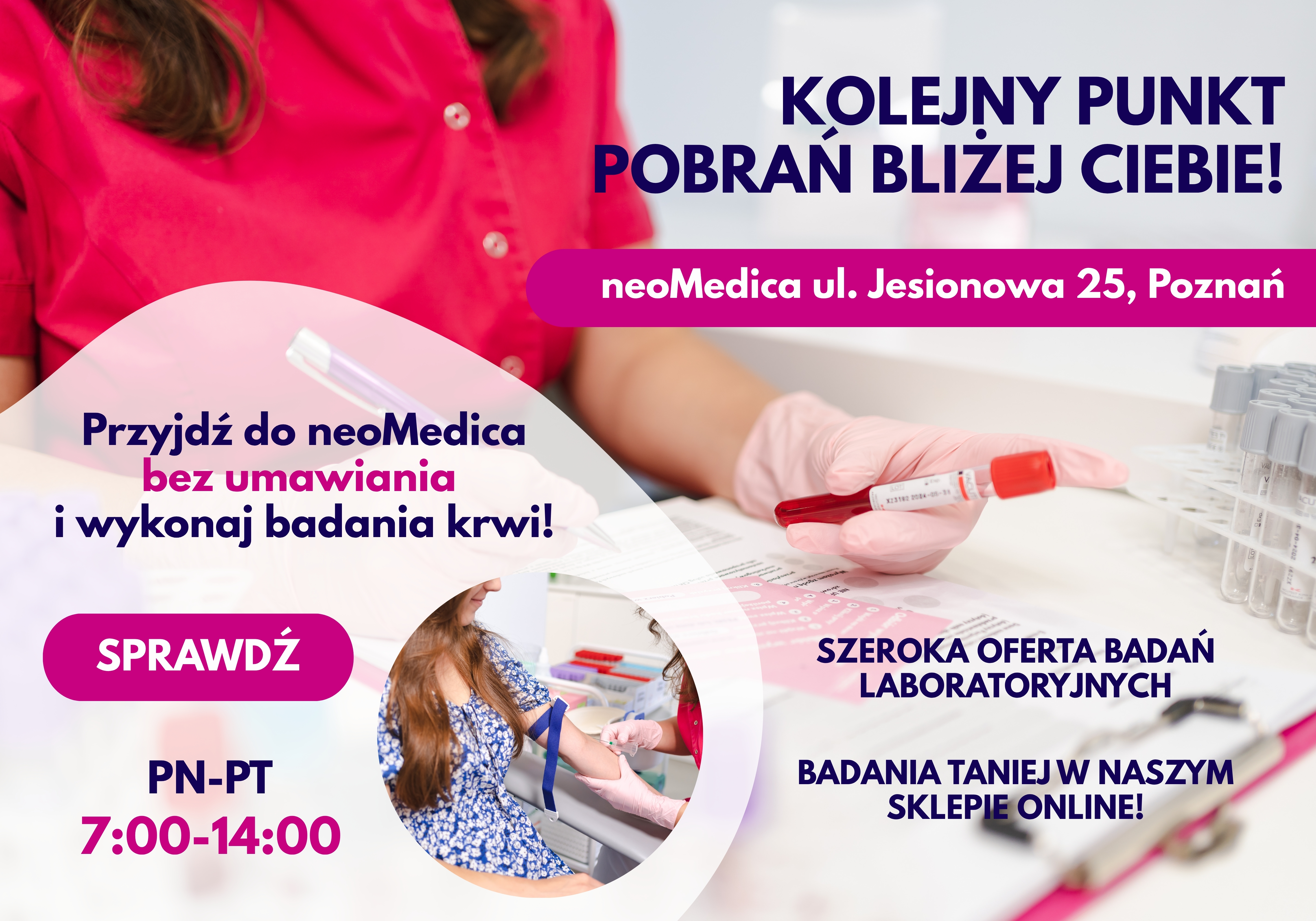 Drugi punkt pobrań neoMedica już otwarty! ul. Jesionowa 25
